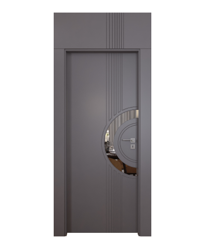 BY-6003V Porte intérieure Laqué Vitrée